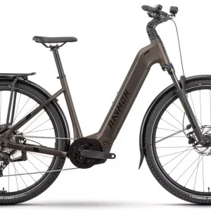 Sähköpyörä Raymon Tahona 600 29" 2025 Easy Entry tenmoku-black-honey Viimeinen Mahdollisuus