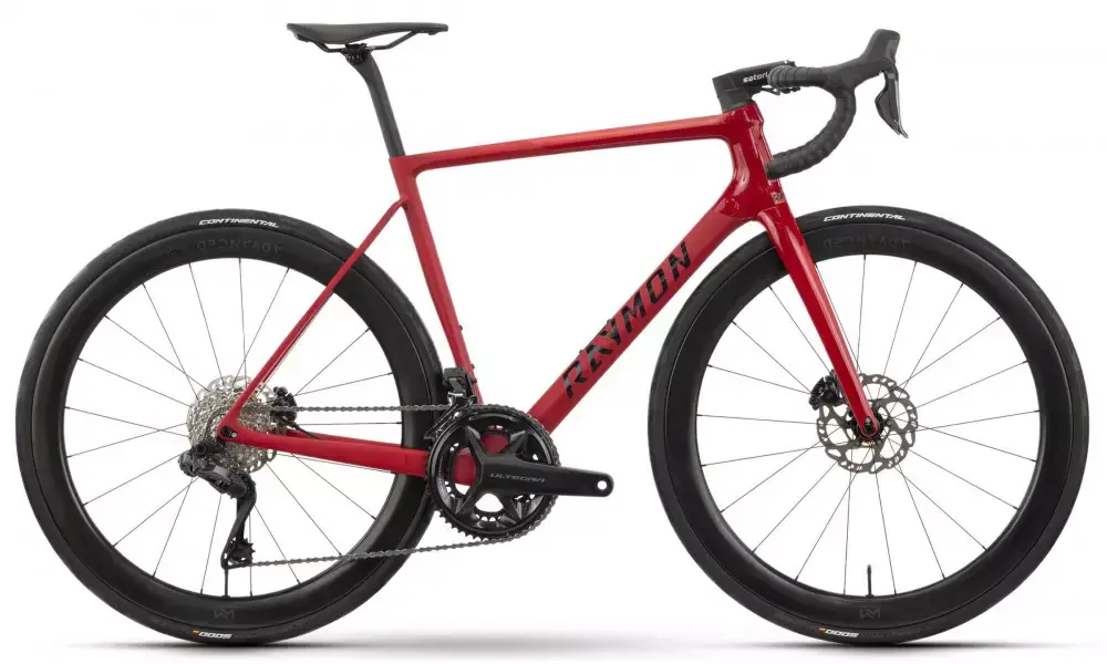 Polkupyörä Raymon Kirana Ultra 2025 carmine red stealth Tukkuhinta