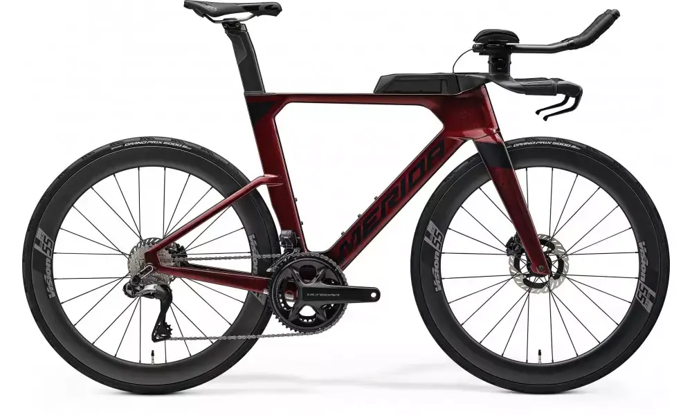 Viimeinen Mahdollisuus Dviratis Merida Time Warp TRI Limited IV1-FRM burgundy red(black)