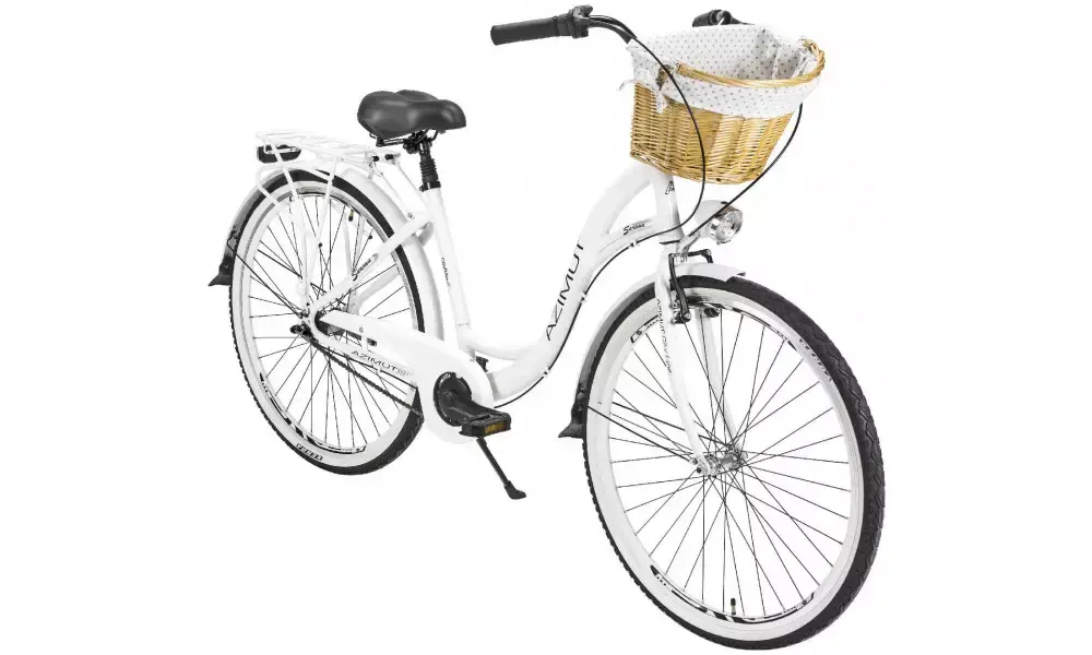 Alkuperäinen Polkupyörä AZIMUT Sarema ALU 28" 3-speed 2025 white matt
