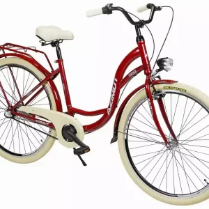 Polkupyörä AZIMUT Vintage 28" 3-speed 2025 burgund-cream shiny Suoraan Valmistajalta