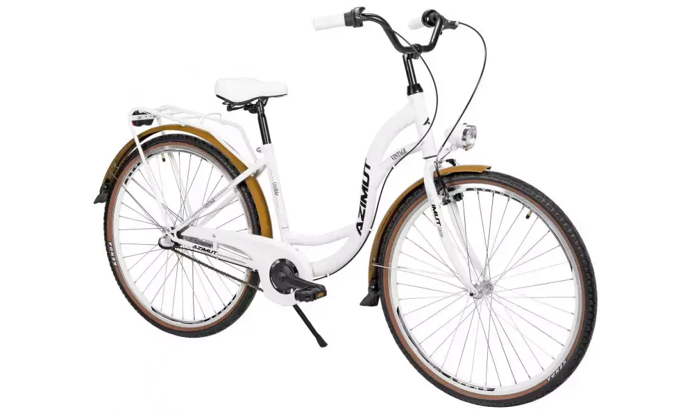Ajankohtainen Polkupyörä AZIMUT Vintage 28" 3-speed 2025 white-cream matt