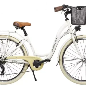 Polkupyörä AZIMUT Sarema 28" ALU TX-7 2025 light cream shiny Superhinta