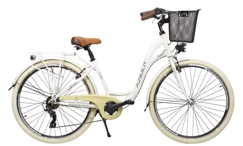 Polkupyörä AZIMUT Sarema 28" ALU TX-7 2025 light cream shiny Superhinta