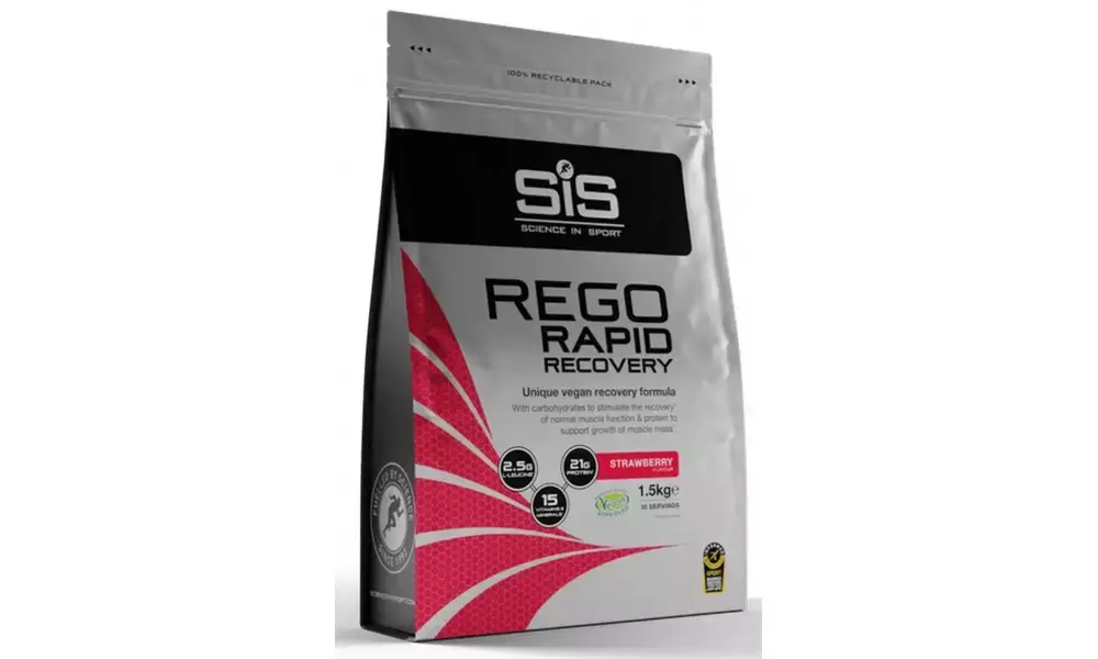 Tarjoushinta Urheiluruuat jauheena SiS Rego Rapid Recovery Strawberry 1.5kg