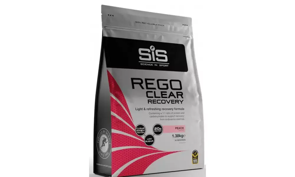 Urheiluruuat jauheena SiS Rego Clear Recovery Peach 1.38kg Viikonlopputarjous