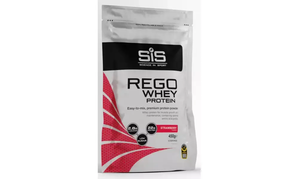 Viikonlopputarjous Urheiluruuat jauheena SiS Rego Whey Powder (protein) Strawberry 450g