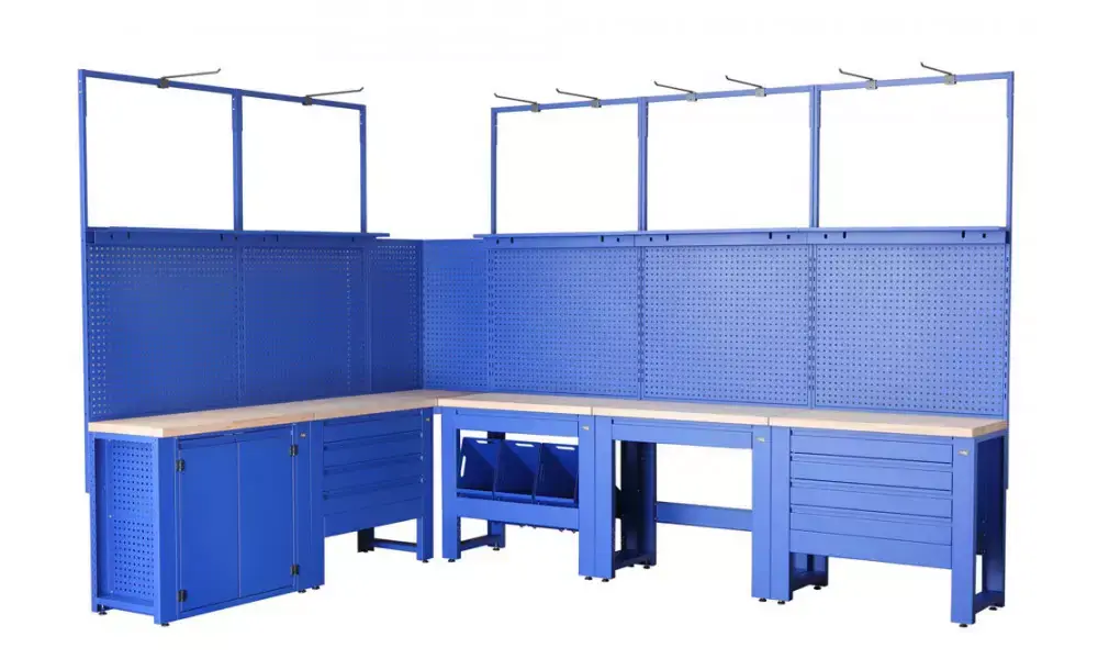 Työpajapöytä Cyclus Tools Ralf System 500 37-piece 259 x 500 x 50 cm blue (720897) Edullinen