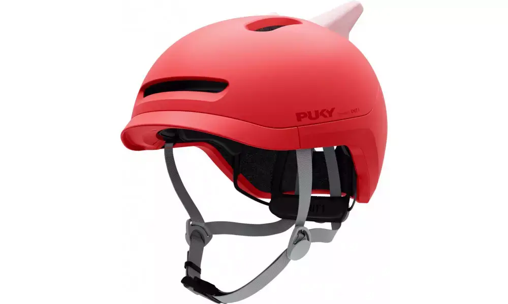 Löytö Kypärä PUKY Sparky Junior + lamp red