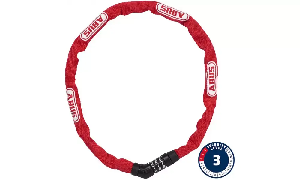 Lukko Abus Steel-O-Chain 4804C/75 red Osta Verkossa