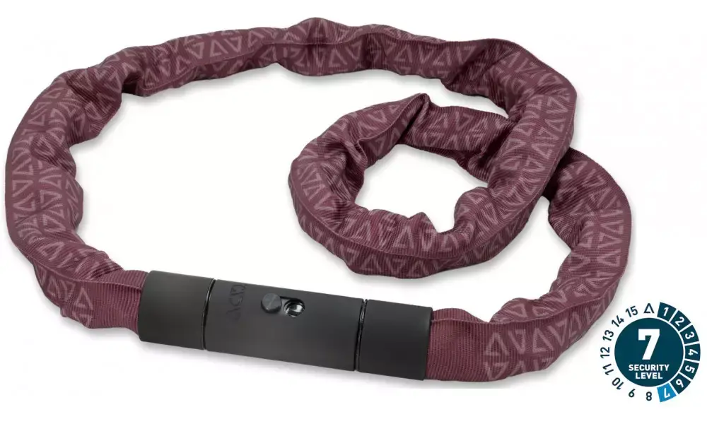 Turvallinen Maksu Lukko ACID chain Corvid K120 6x1200mm red