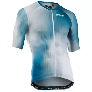 Viimeinen Mahdollisuus Pyöräilypaita Northwave Blade S/S white-blue