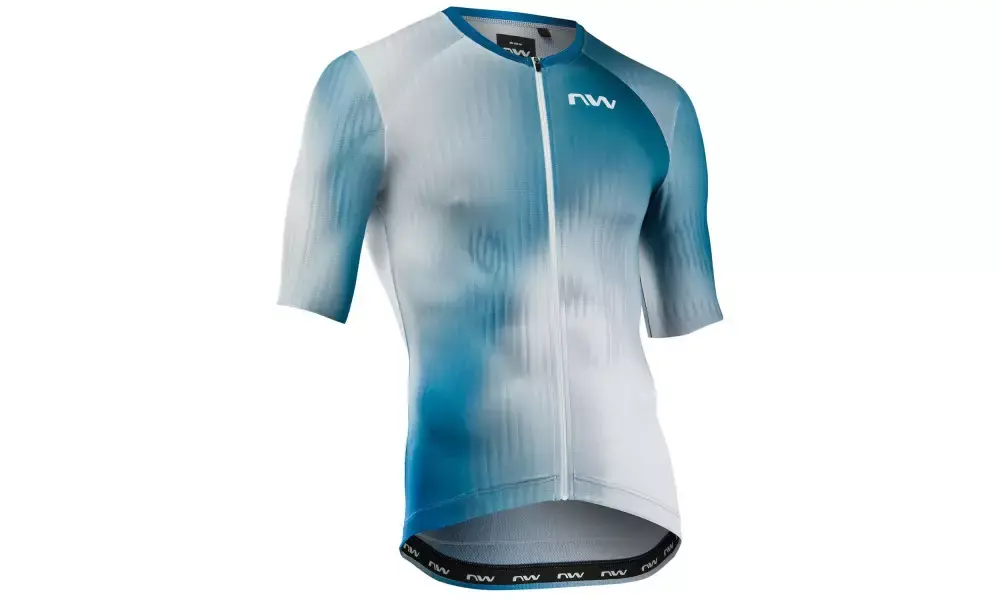 Viimeinen Mahdollisuus Pyöräilypaita Northwave Blade S/S white-blue