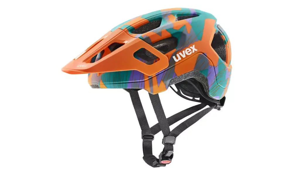 Flash-Tarjous Kypärä Uvex react jr. papaya camo matt