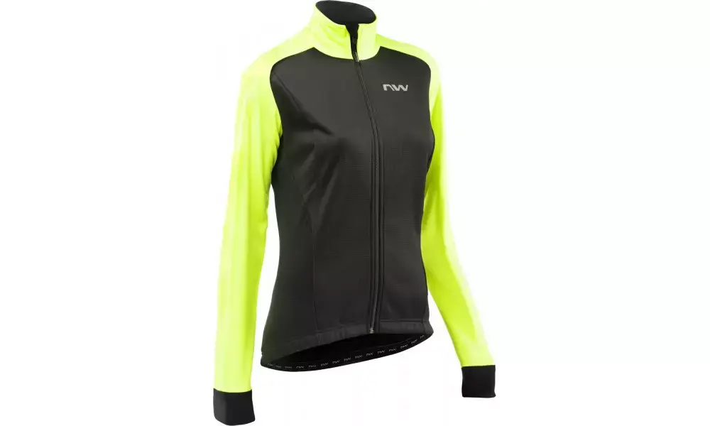Löytö Pyöräilytakki Northwave Reload WMN SP black-yellow fluo