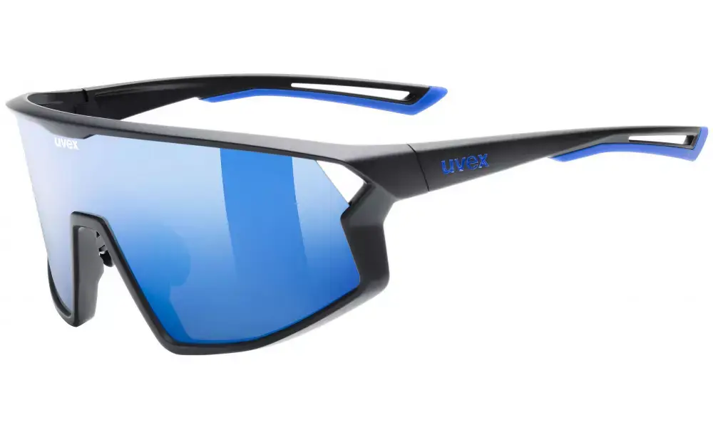 Viikonlopputarjous Lasit Uvex skyryse black matt / mirror blue