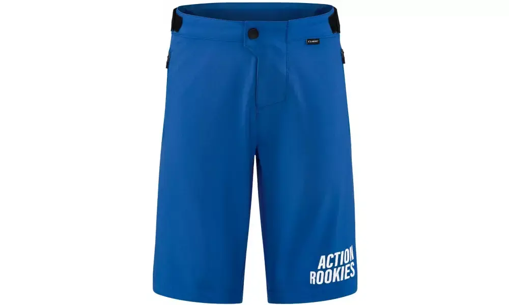 Heti Saatavilla Pyöräilyshortsit Cube Baggy Rookie X Actionteam MTB with liner blue