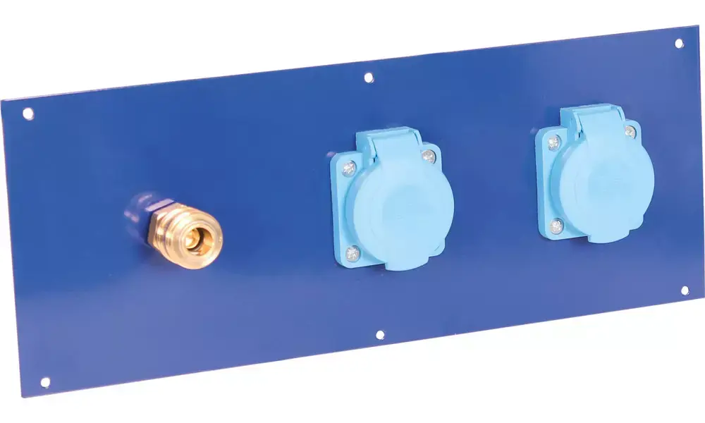 Työpajapöydän osa Cyclus Tools compressed air and power supply connection plate for diagonal stand 720644 (720664) Uusi Malli