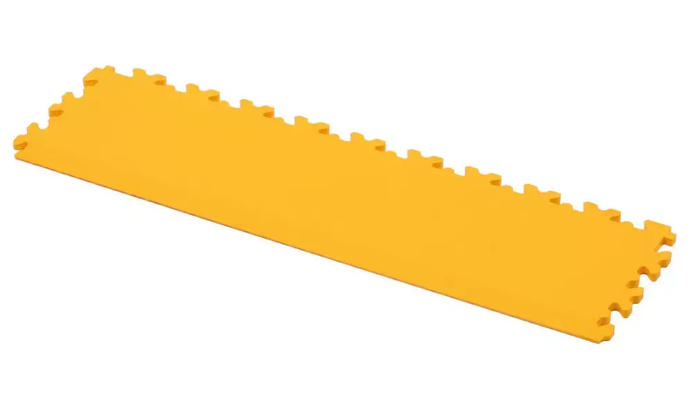 Työpajojen lattialaatta osa Cyclus Tools PVC end strip 50x13.5x0.7cm yellow (730022) Aito