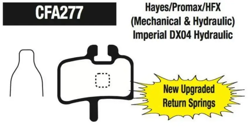 EBC 277 Hayes HFX9 / Promax Vihreä Levyjarrupalat Löytö