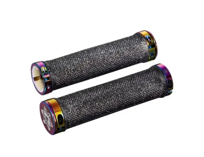 Supacaz Diamond Kush Black / Oil Slick Gripit Flash-Tarjous