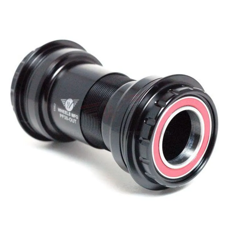 Wheels MFG PF30 Outboard Ceramic Hybrid BB for 24mm Cranks (Shimano) - Black Pikatoimitus