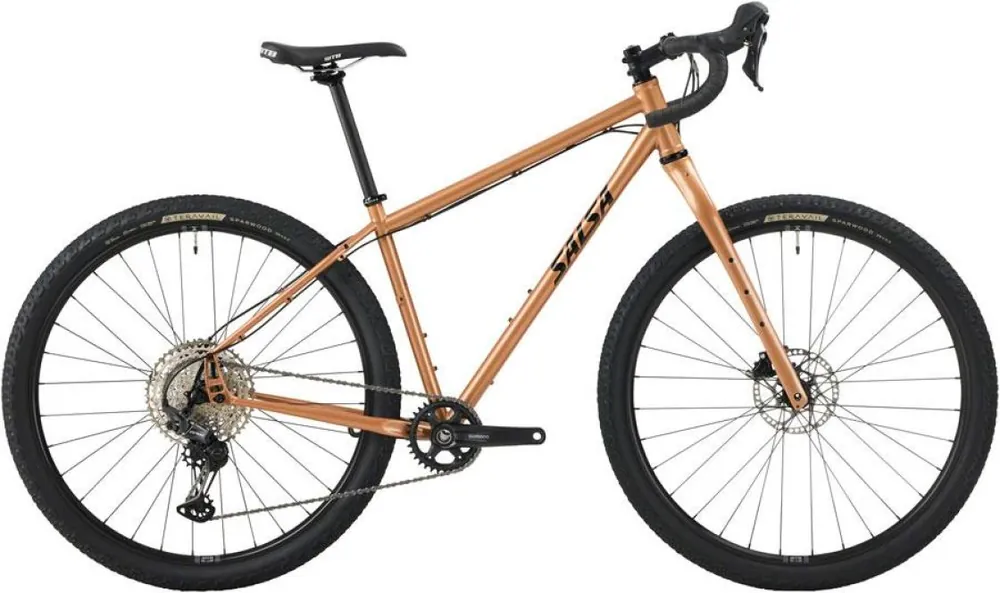Suoraan Valmistajalta Salsa Fargo GRX 610 1x12 Bike - 29", Steel, Brass