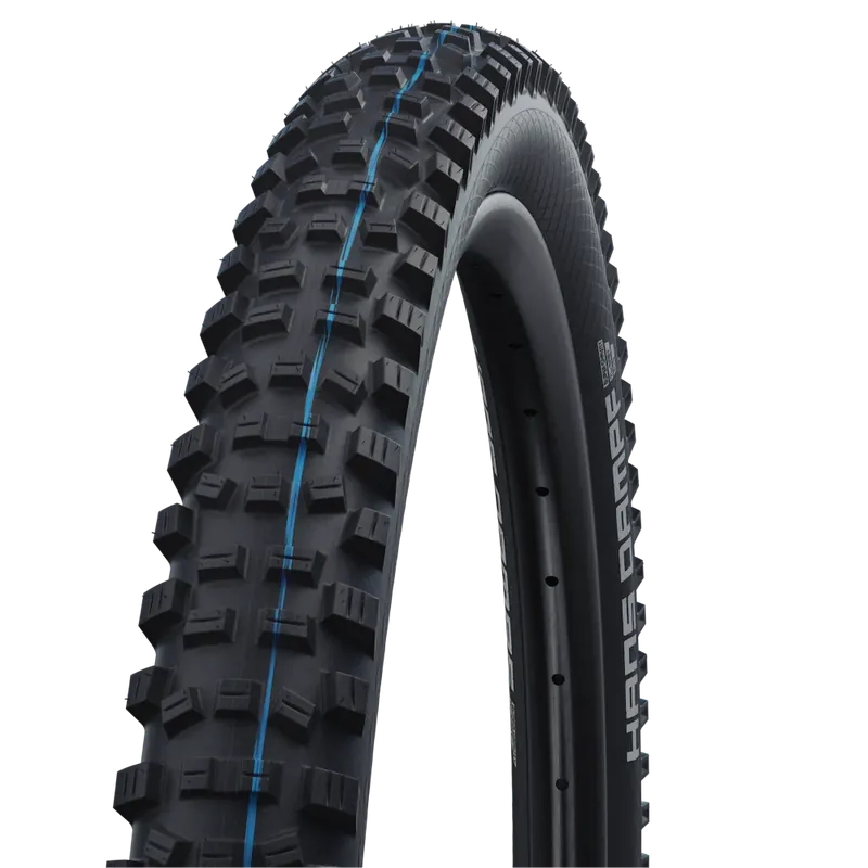 Turvallinen Maksu Rengas SCHWALBE HANS DAMPF 27.5x2.60 ADDIX SPEEDGRIP SUPERTRAIL Tubeless Ready Souple Musta