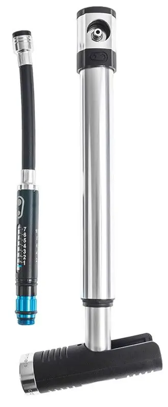 CRANKBROTHERS Mini pump Klic HP Gauge 8,3 bar/120 psi Silver Löytö