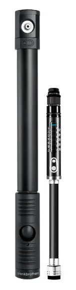 CRANKBROTHERS Mini pump Klic HP Gauge 8,3 bar/120 psi Midnight black edition Bestseller