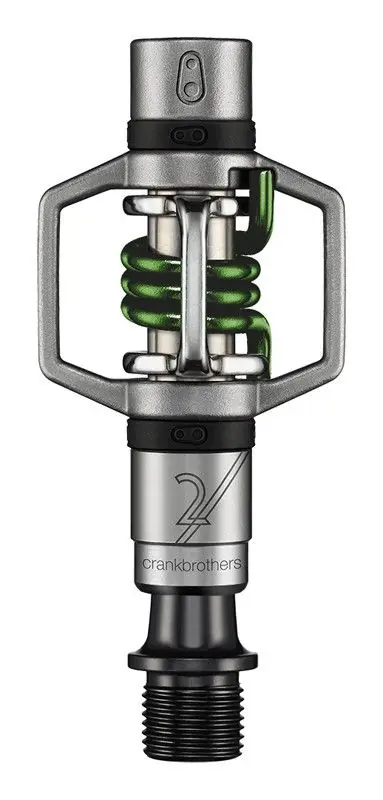 CRANKBROTHERS Pedal Eggbeater 2 Grey/Green Loppuunmyynti