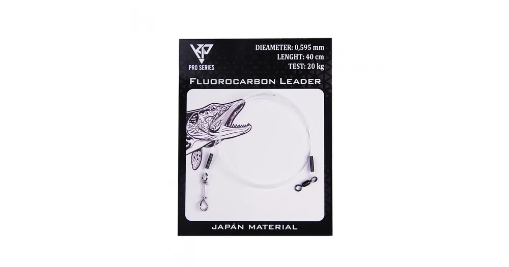Rajoitettu Tarjous K.P Fluorocarbon Peruke 0.595mm/20kg - 40cm 1kpl(FastSnap-1)