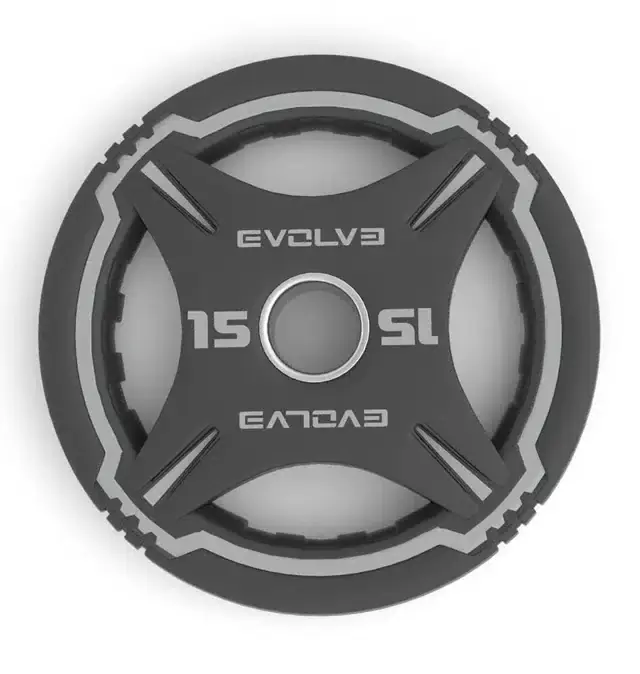 Levypaino Evolve TPU Urethane 15 kg, otekahvallinen Vain Rajoitetun Ajan