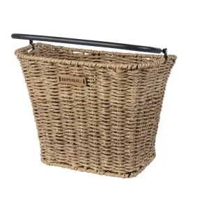 Polkupyörän etukori Basil Bremen Rattan Look KF, Seagrass, vaaleanruskea Heti Saatavilla