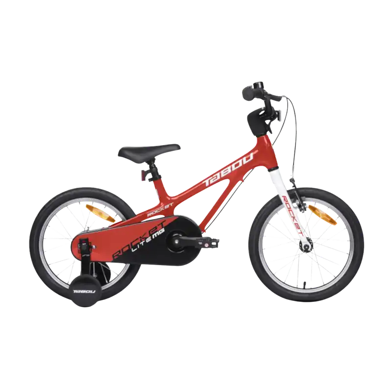 Viikonlopputarjous Ultralätt lastenpyörä TABOU Rocket Lite MG, 14" punainen/valkoinen