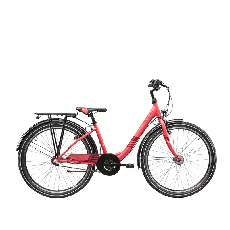 S´COOL Wave Steel LTD nuorten pyörä, 26" koralli/punainen Loppuunmyynti