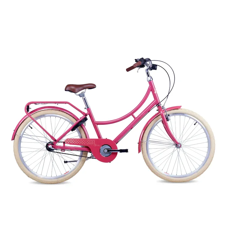 Aito Lastenpyörä S‘COOL chiX Classic, 24" Berry/Beige