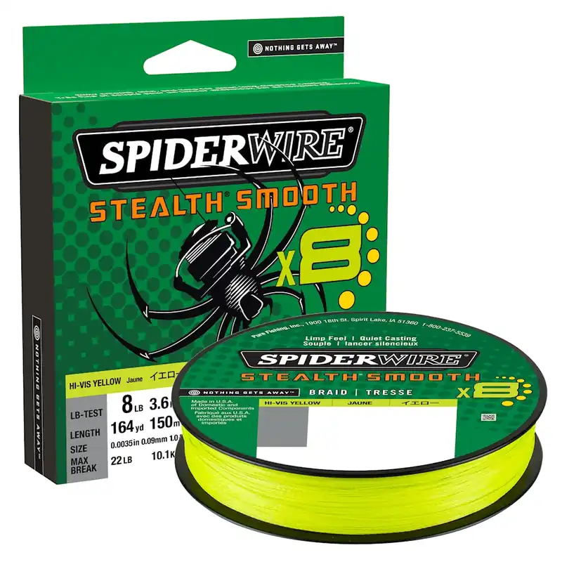 Aito SpiderWire Smooth 8 kuitusiima 150m keltainen