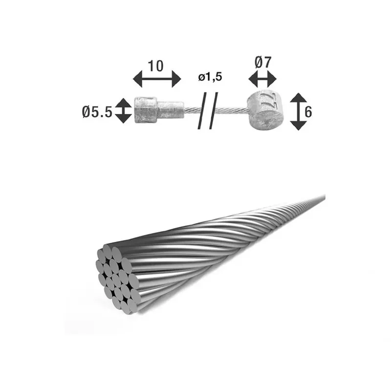 XLC jarruvaijeri extrapitkä 1,5mm x 4000mm Asiakkaiden Suosikki