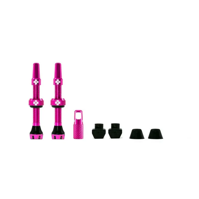 Asiakkaiden Suosikki Muc-Off Tubeless Valve Kit V. 2.0 44mm pinkki Tubeless-venttiili