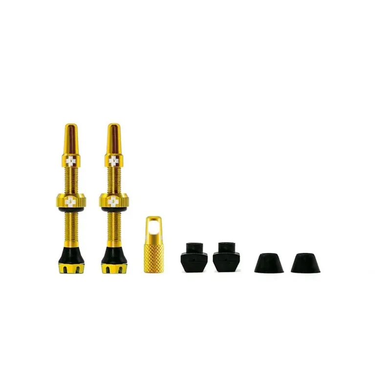 Alkuperäinen Muc-Off Tubeless Valve Kit V. 2.0 44mm kulta Tubeless-venttiili