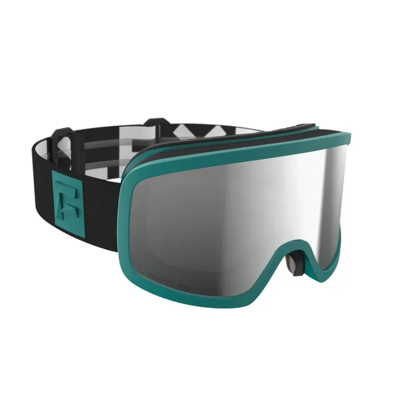 Flaxta Solid - Teal with Silver Mirror laskettelulasit Alennus